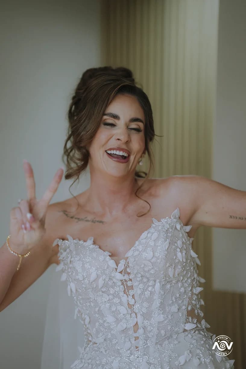 Stacey & William wedding moment