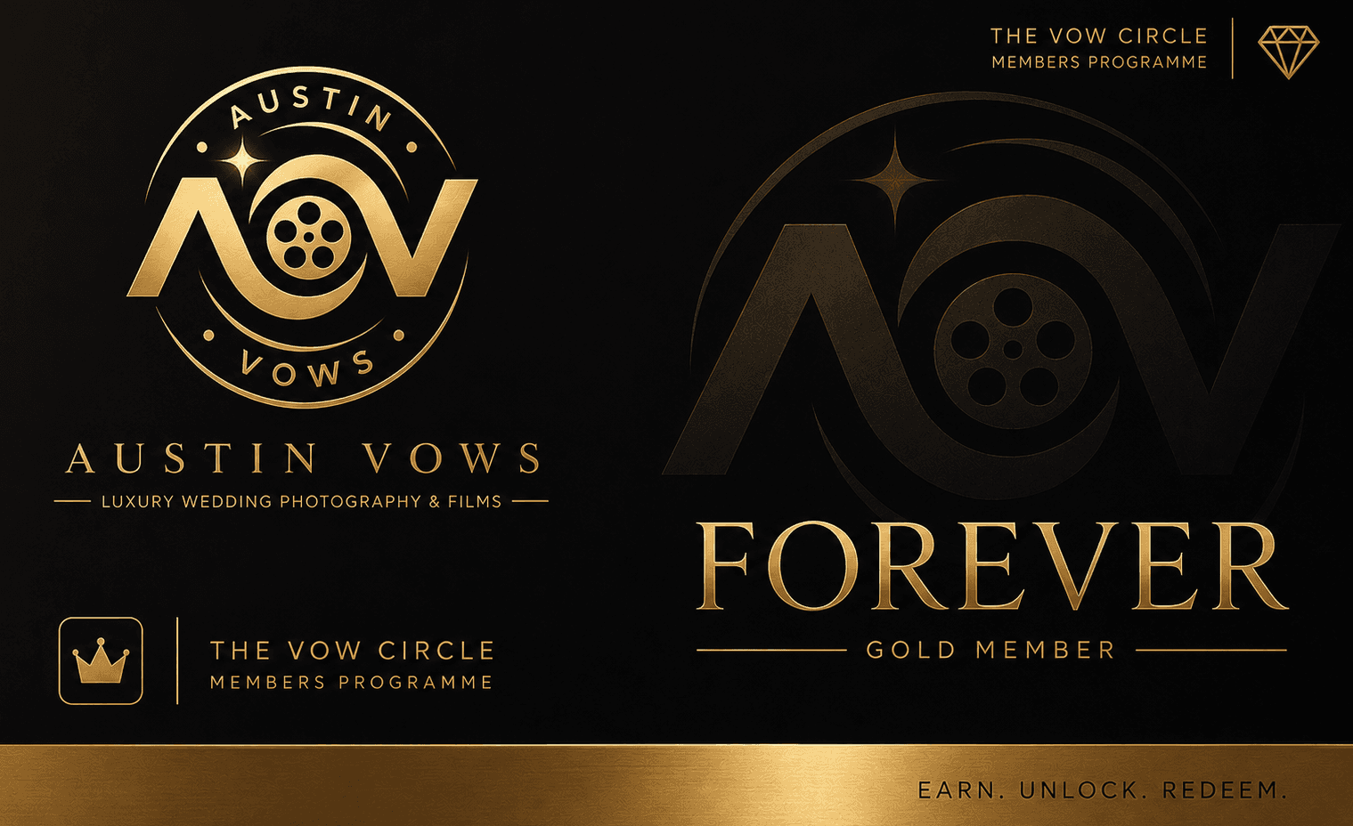 Austin Vows Forever membership card: Gold Member