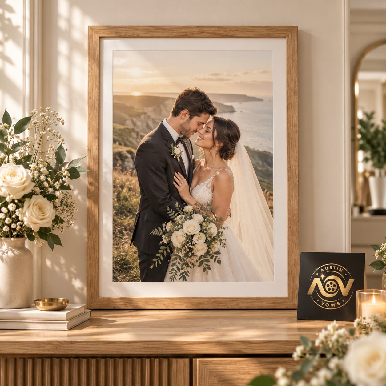 A3 Framed Couple Portrait
