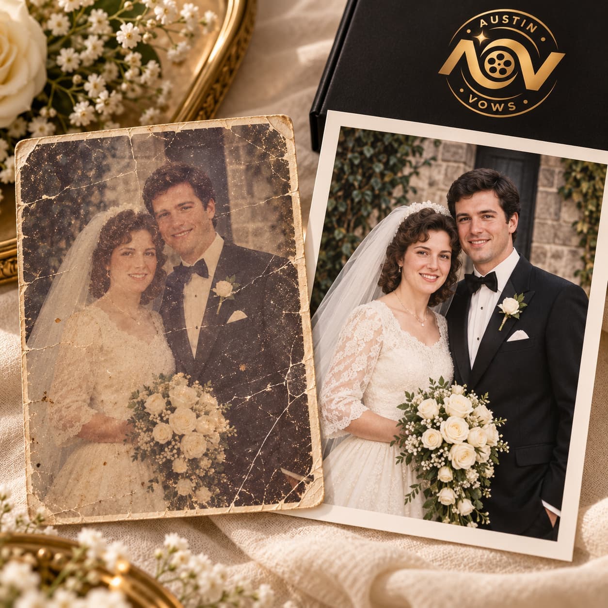 Old Wedding Photo Restoration