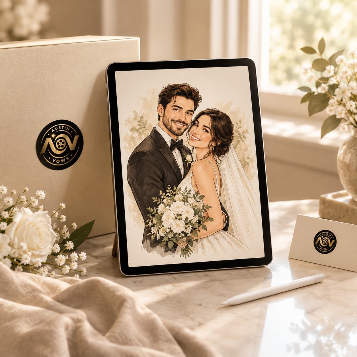 Digital Wedding Caricature