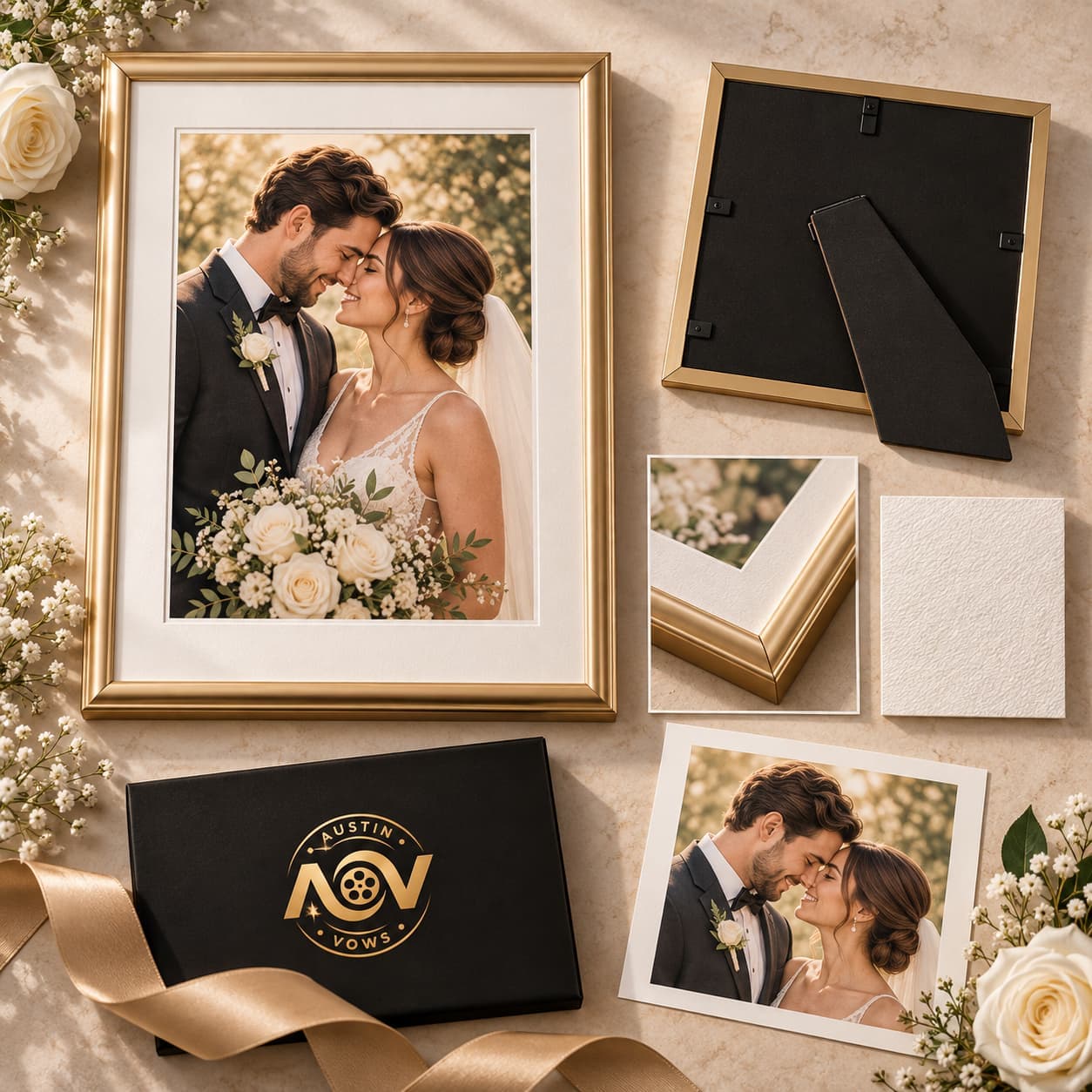 A4 Framed Couple Portrait